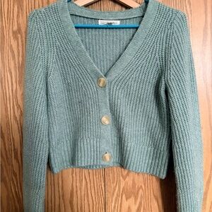 Elegant Sage Green Cardigan by Happily Grey